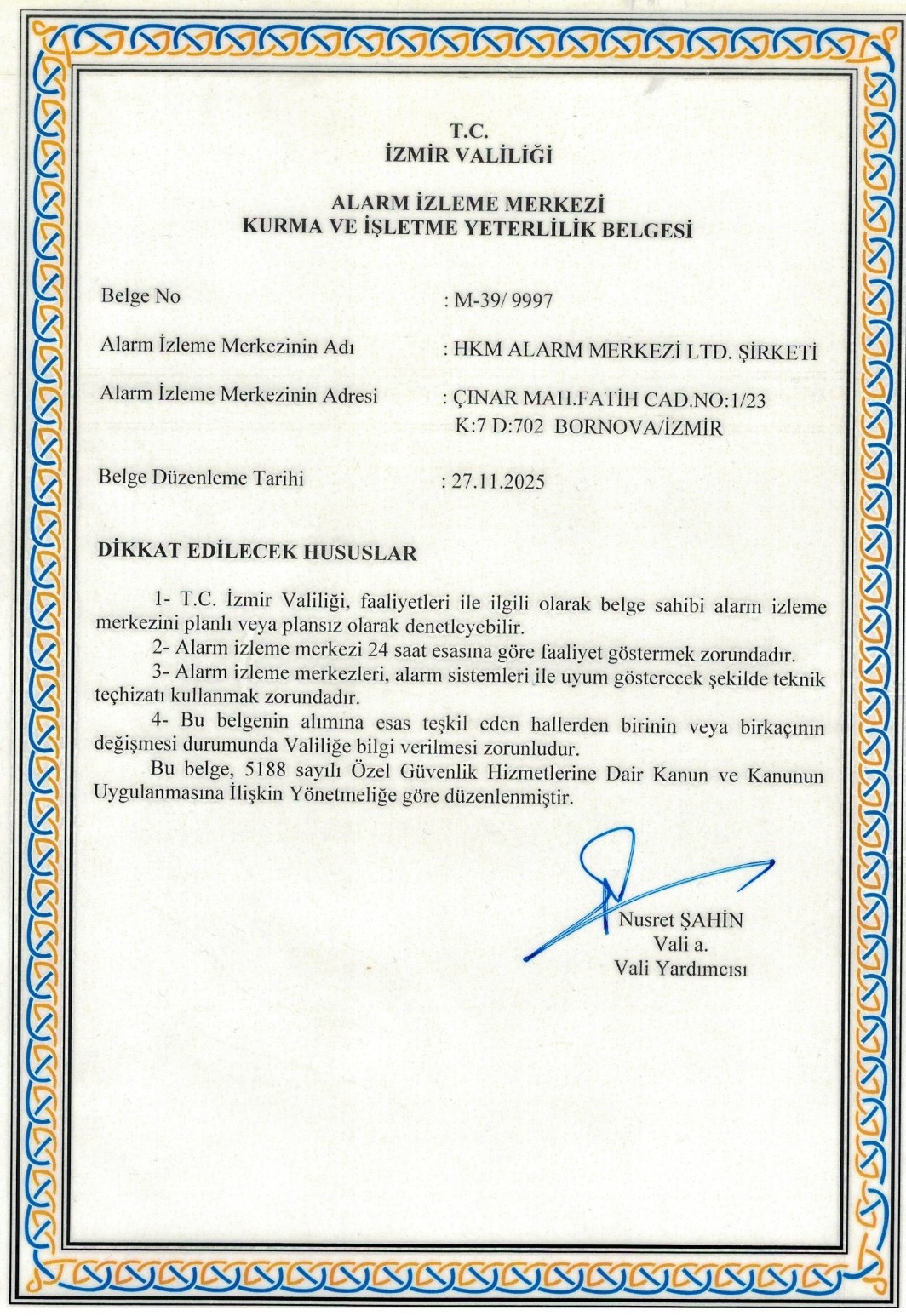 İzin Belgesi